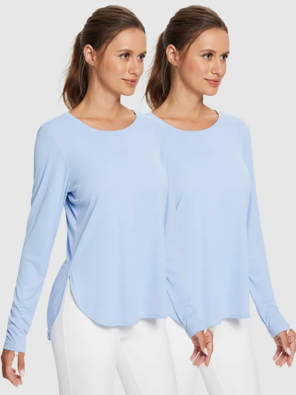 Women's Outdoor Long Sleeve T-Shirt (2-Pack) sold by Baleaf