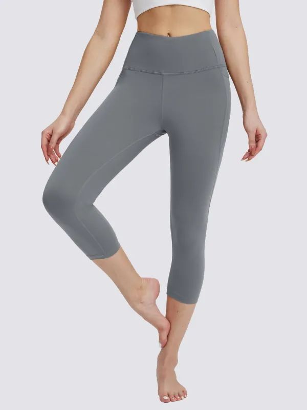 Women's Plus Size High-Waisted Capris sold by Baleaf