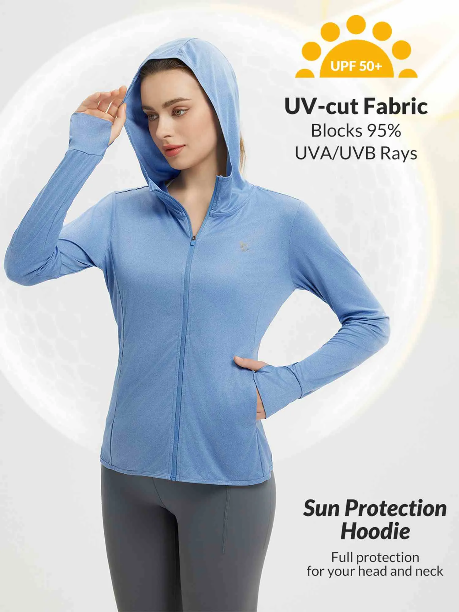 Women's Long Sleeve Sun Protection Jacket sold by Baleaf product image thumbnail 5
