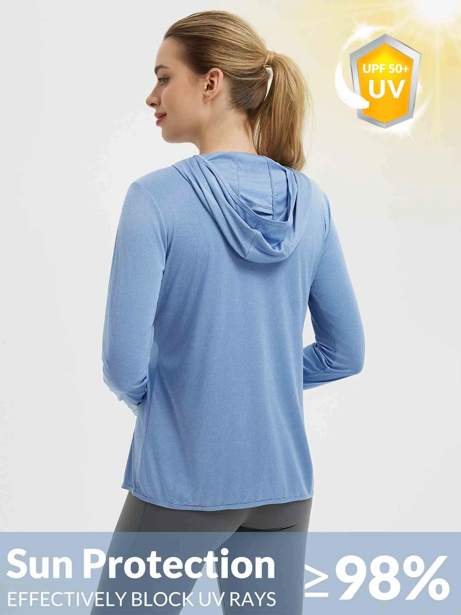 Women's Long Sleeve Sun Protection Jacket sold by Baleaf product image thumbnail 4