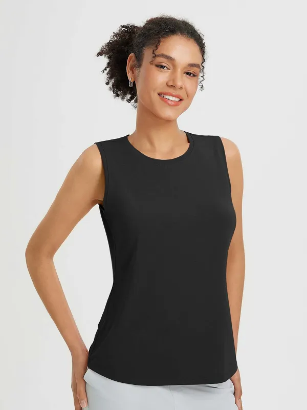 Racerback Open Back Tank Top sold by Baleaf