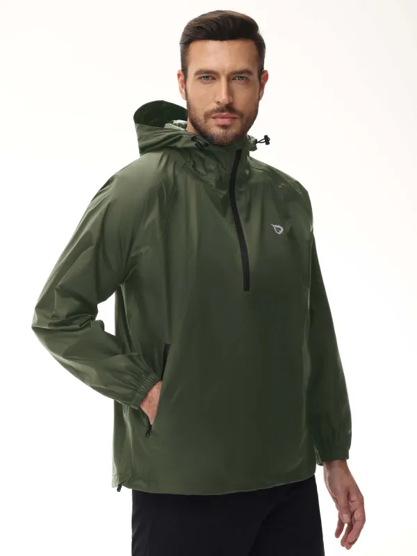 Men's Lightweight Running Rain Jacket sold by Baleaf