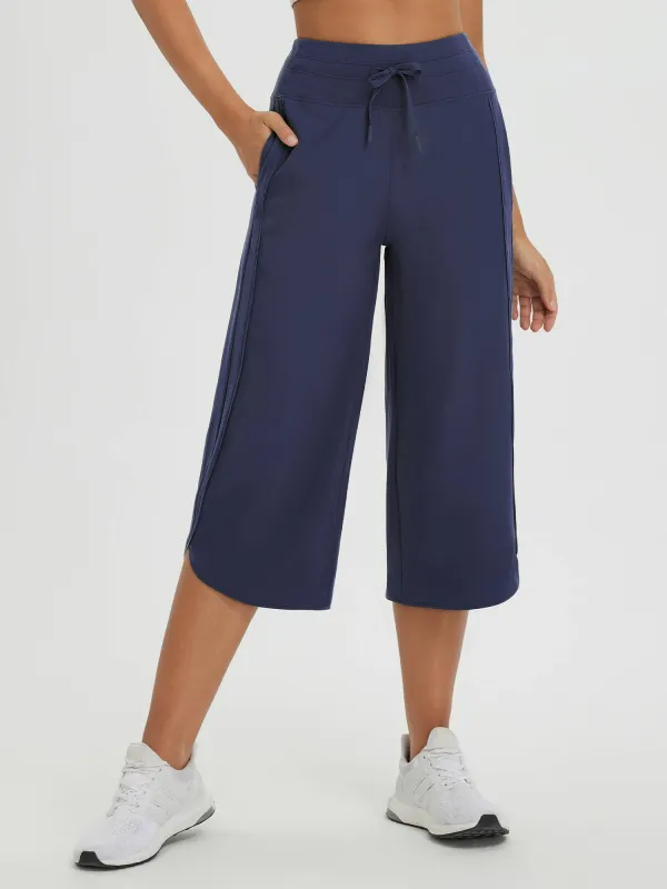 Women's 20" UPF 50+ Wide-Leg Quick-Dry Running Capris sold by Baleaf