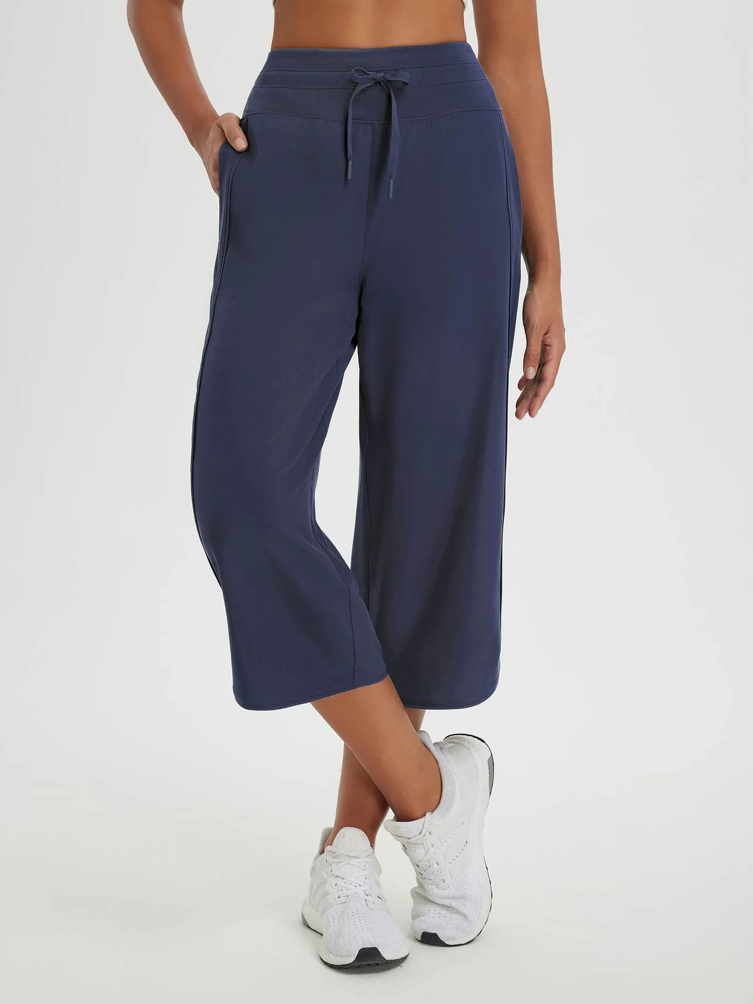 Women's 20" UPF 50+ Wide-Leg Quick-Dry Running Capris sold by Baleaf product image thumbnail 2