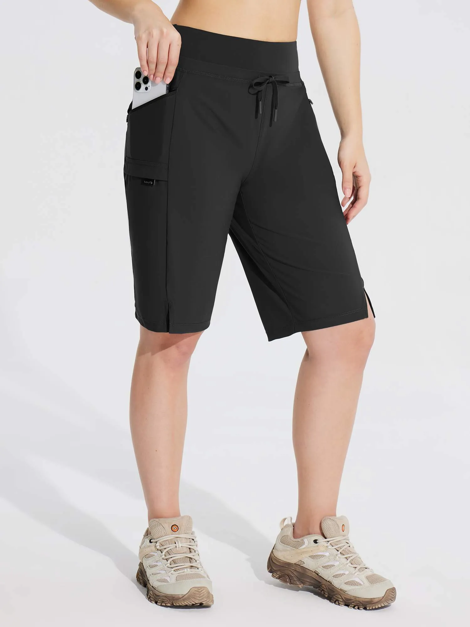 Women's 11" Quick-Dry Hiking Cargo Shorts sold by Baleaf product image thumbnail 3
