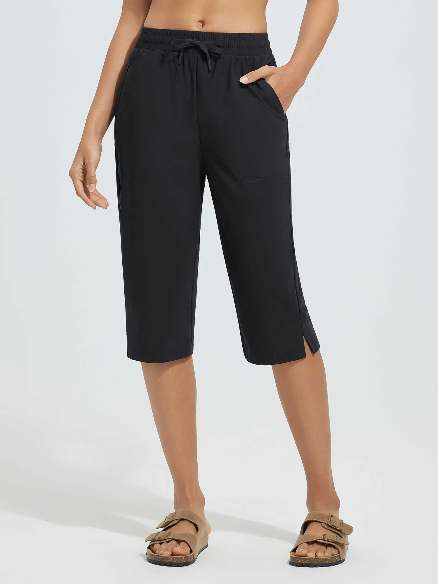 Women's 15" UPF 50+ Quick-Dry Swim Capris sold by Baleaf