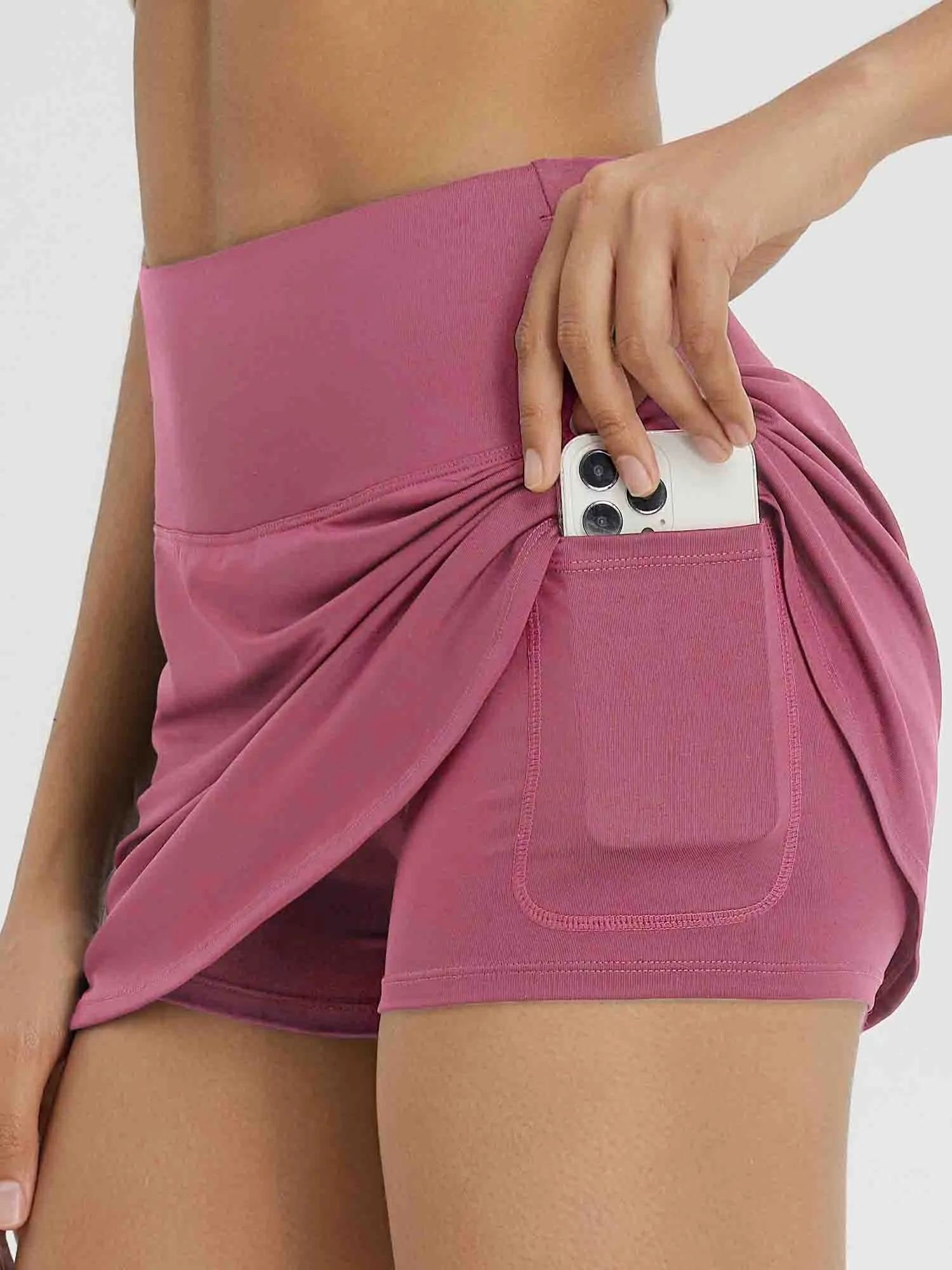 Women's High-Waisted Running Skirt with Built-in Shorts sold by Baleaf product image thumbnail 2