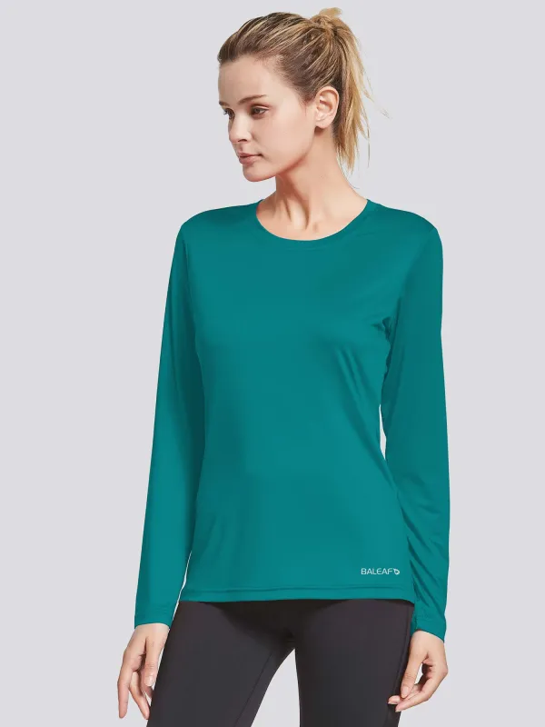 Women's UPF 50+ Long-Sleeve Quick-Dry Running Shirt sold by Baleaf