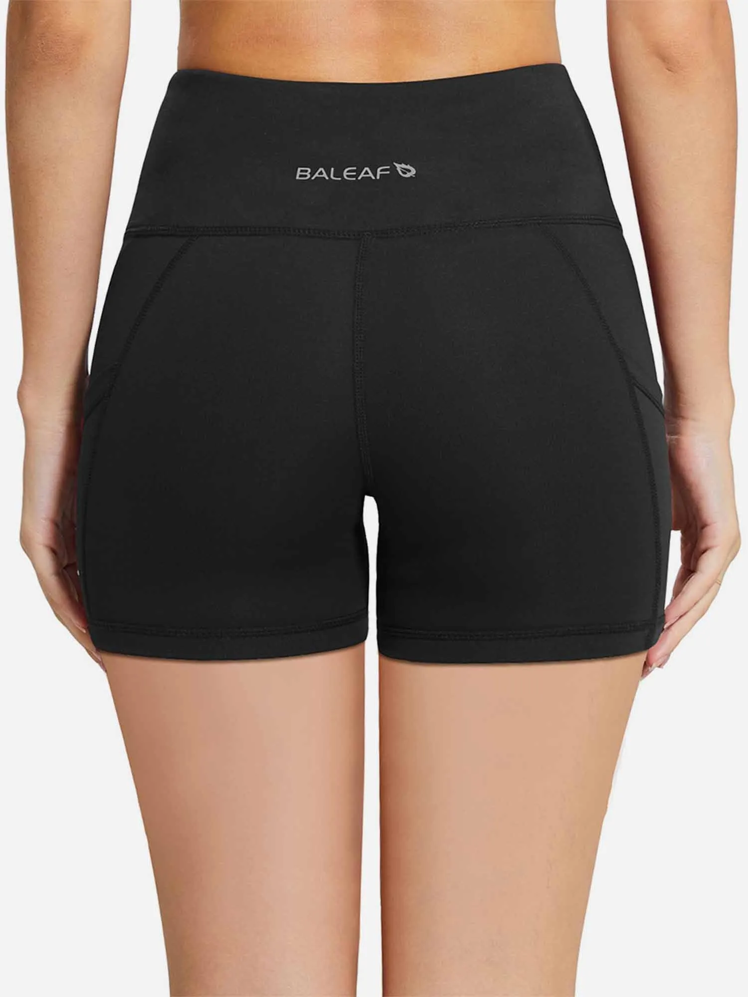 Women's 5" High-Waisted Compression Biker Shorts sold by Baleaf product image thumbnail 3
