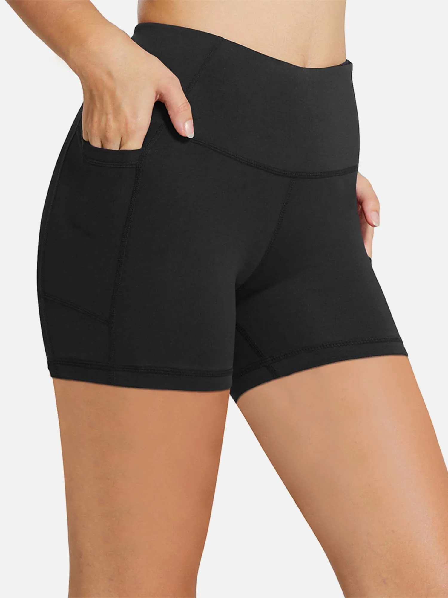 Women's 5" High-Waisted Compression Biker Shorts sold by Baleaf product image thumbnail 2