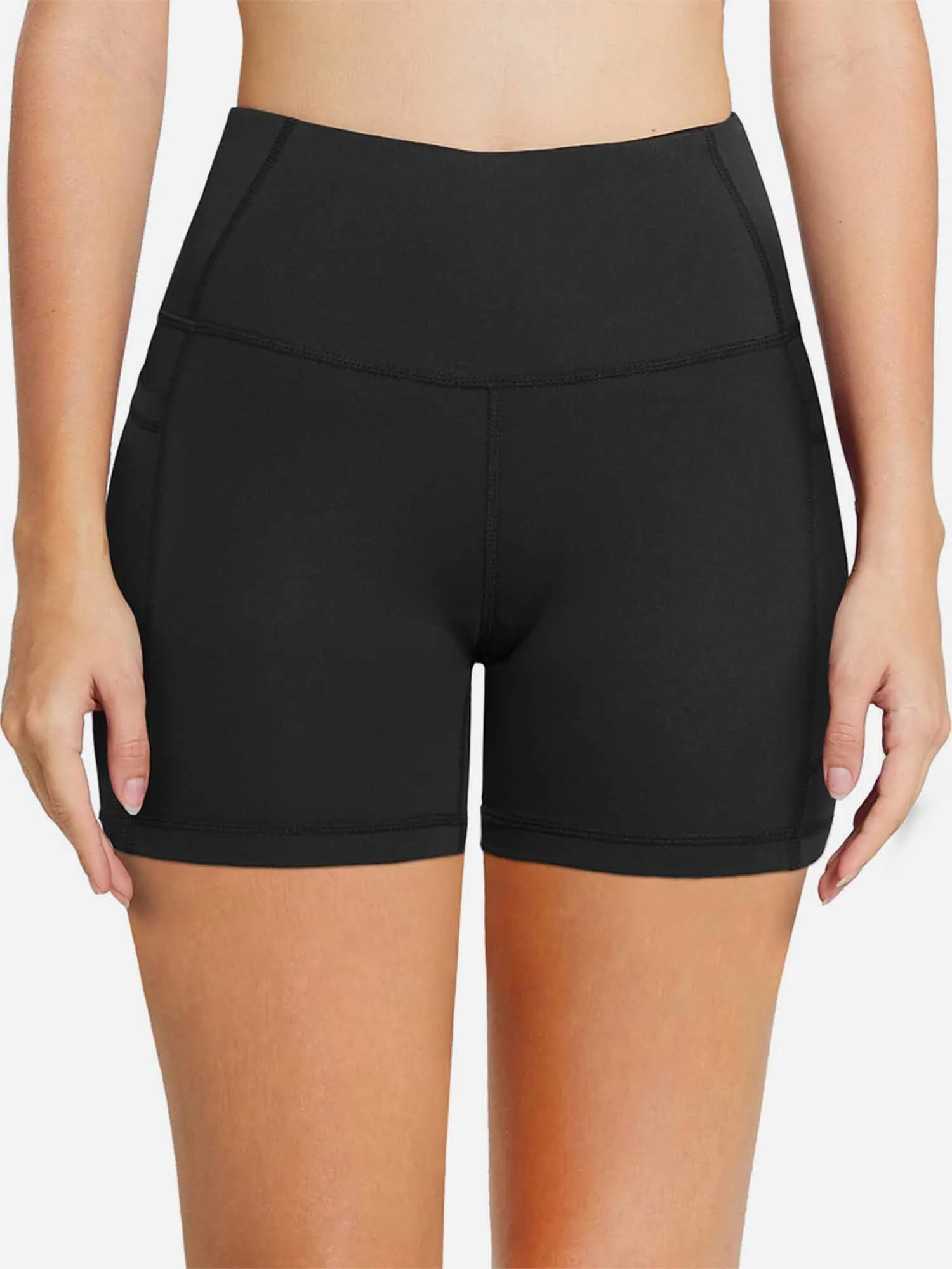 Women's 5" High-Waisted Compression Biker Shorts sold by Baleaf product image thumbnail 4