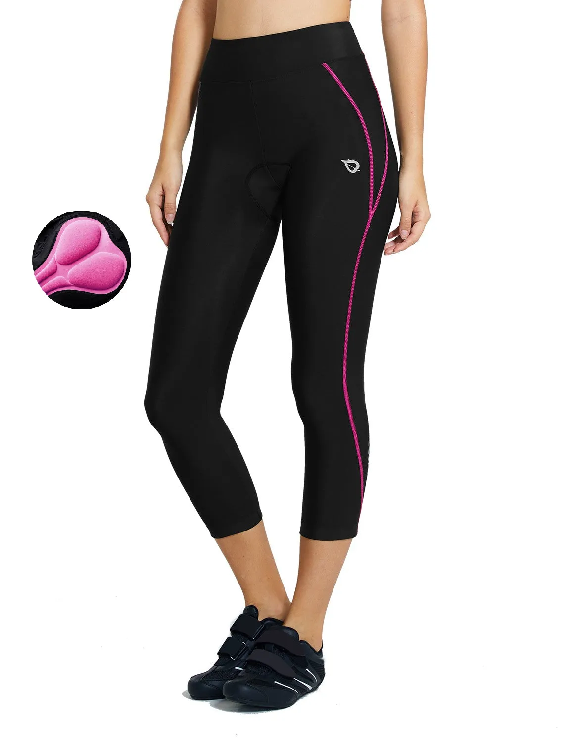 Women's 3/4 Padded Bike Capris Pants sold by Baleaf product image thumbnail 5