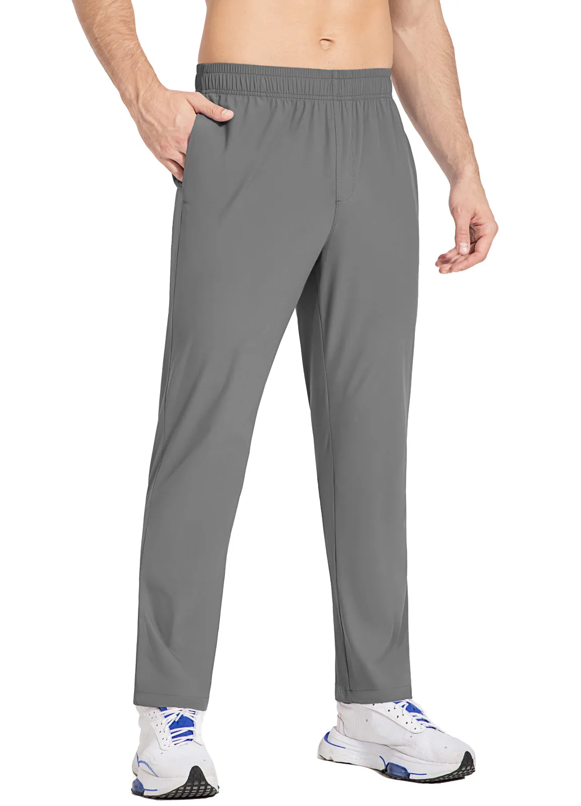 Men's Elastic-Waist Tapered Running Pants sold by Baleaf product image thumbnail 5