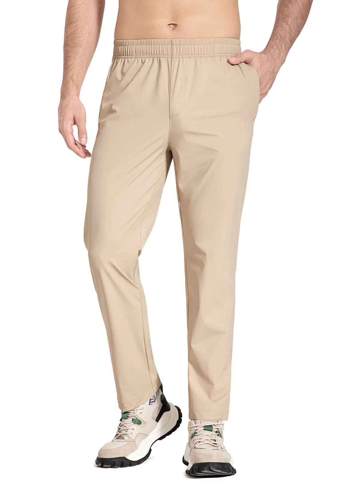 Men's Elastic-Waist Tapered Running Pants sold by Baleaf product image thumbnail 2