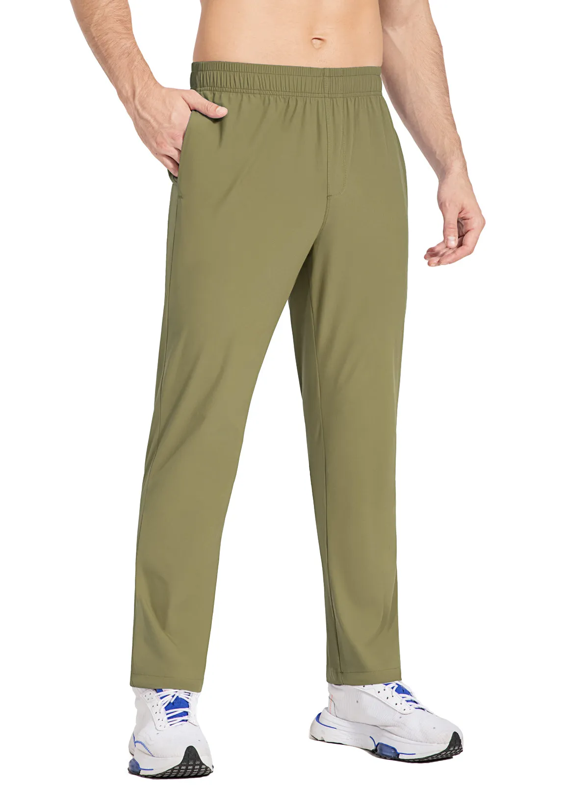 Men's Elastic-Waist Tapered Running Pants sold by Baleaf product image thumbnail 3