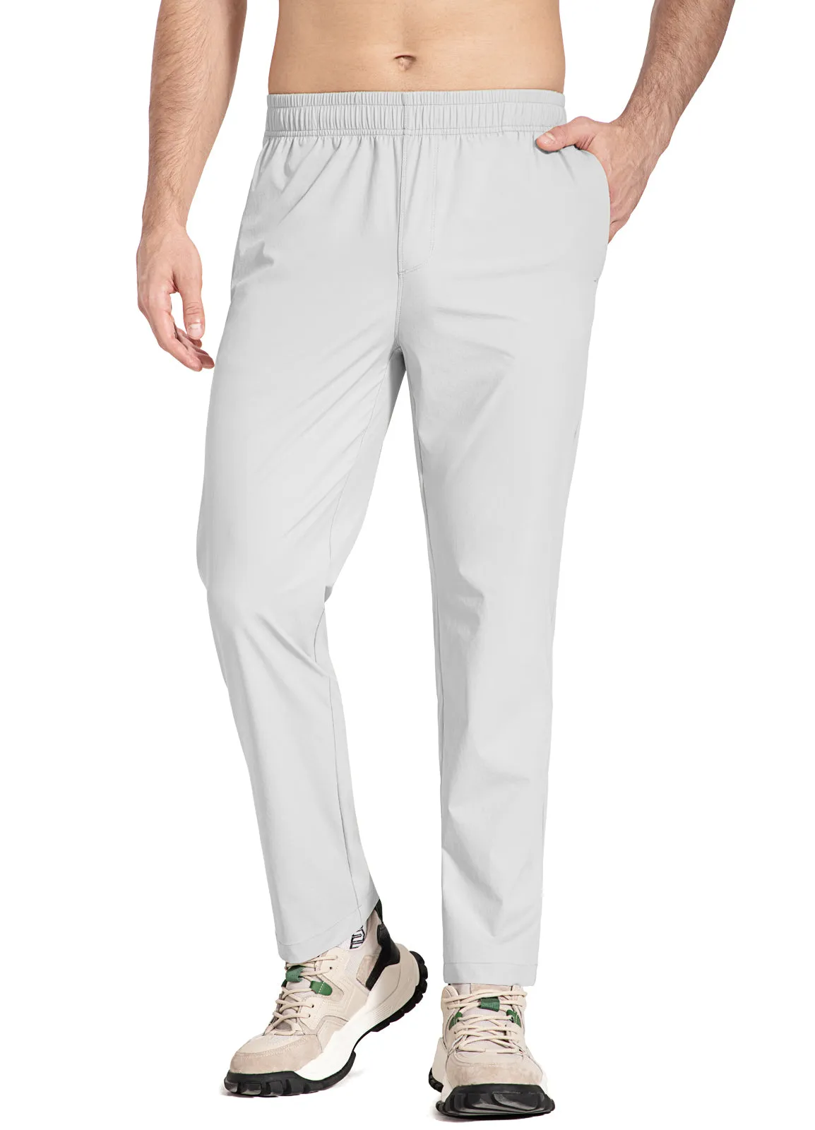 Men's Elastic-Waist Tapered Running Pants sold by Baleaf