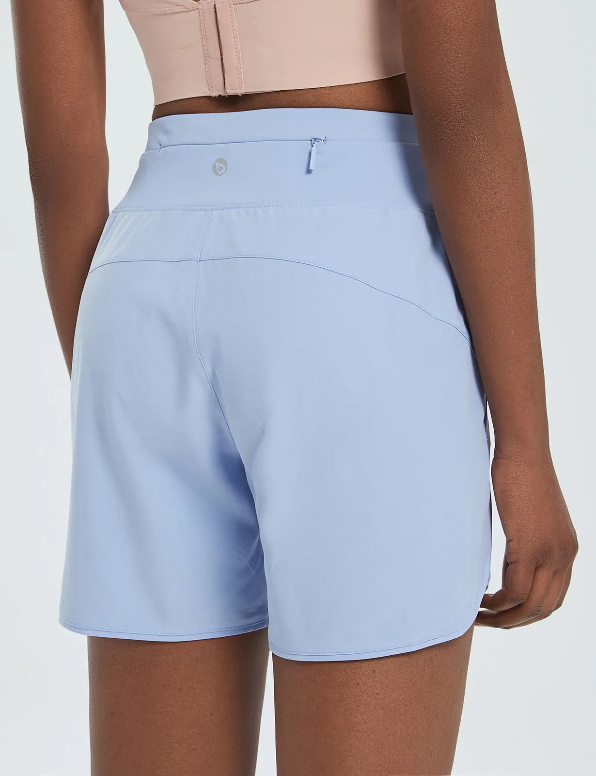 Women's 5" High-Waisted Quick-Dry Running Shorts sold by Baleaf product image thumbnail 3