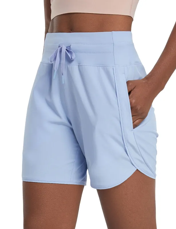Women's 5" High-Waisted Quick-Dry Running Shorts sold by Baleaf