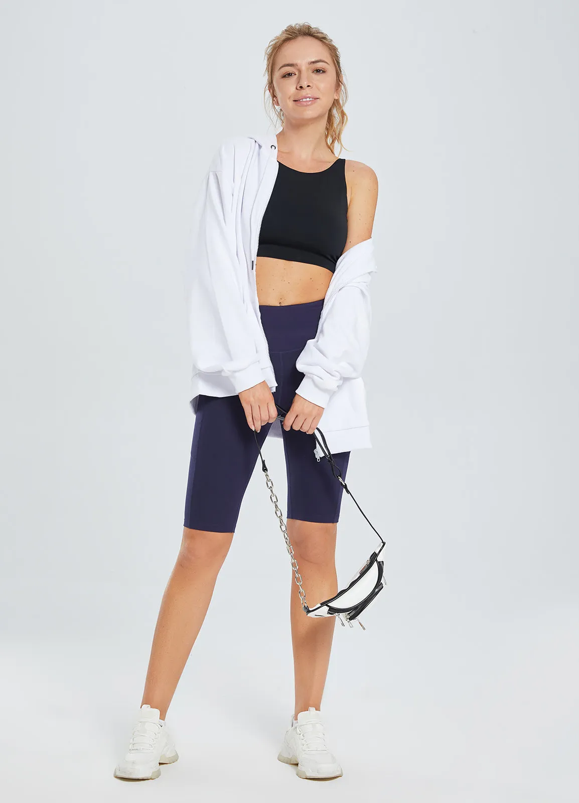 Women's 12" High-Waisted Yoga Shorts sold by Baleaf product image thumbnail 3