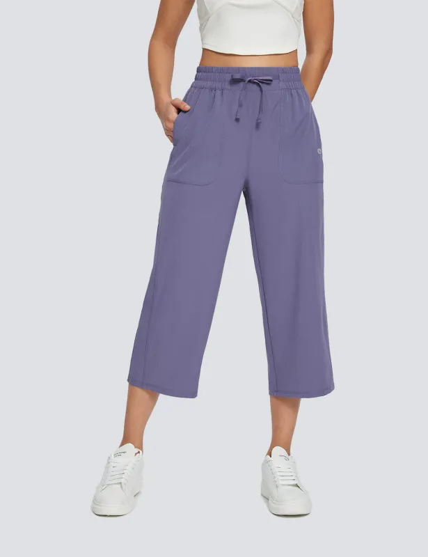 Laureate Women's Quick-Dry Running Capri Pants sold by Baleaf