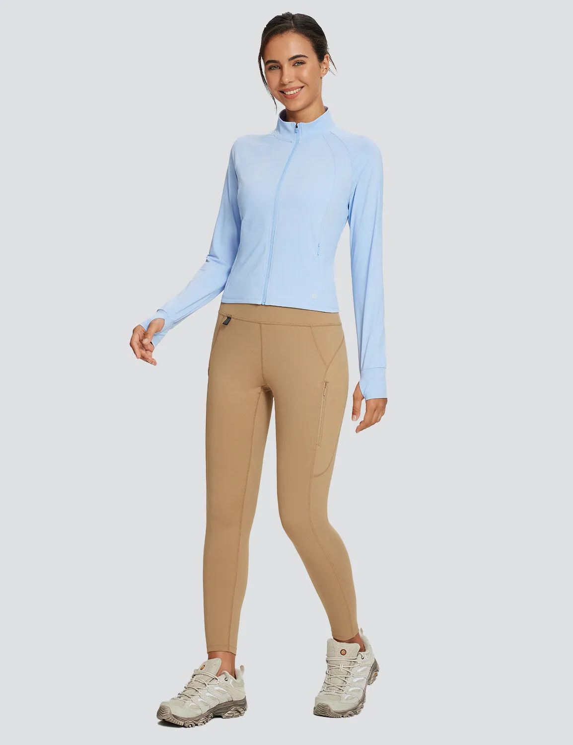 Women's UPF 50+ Quick-Dry Full-Zip Hiking Jacket sold by Baleaf product image thumbnail 2