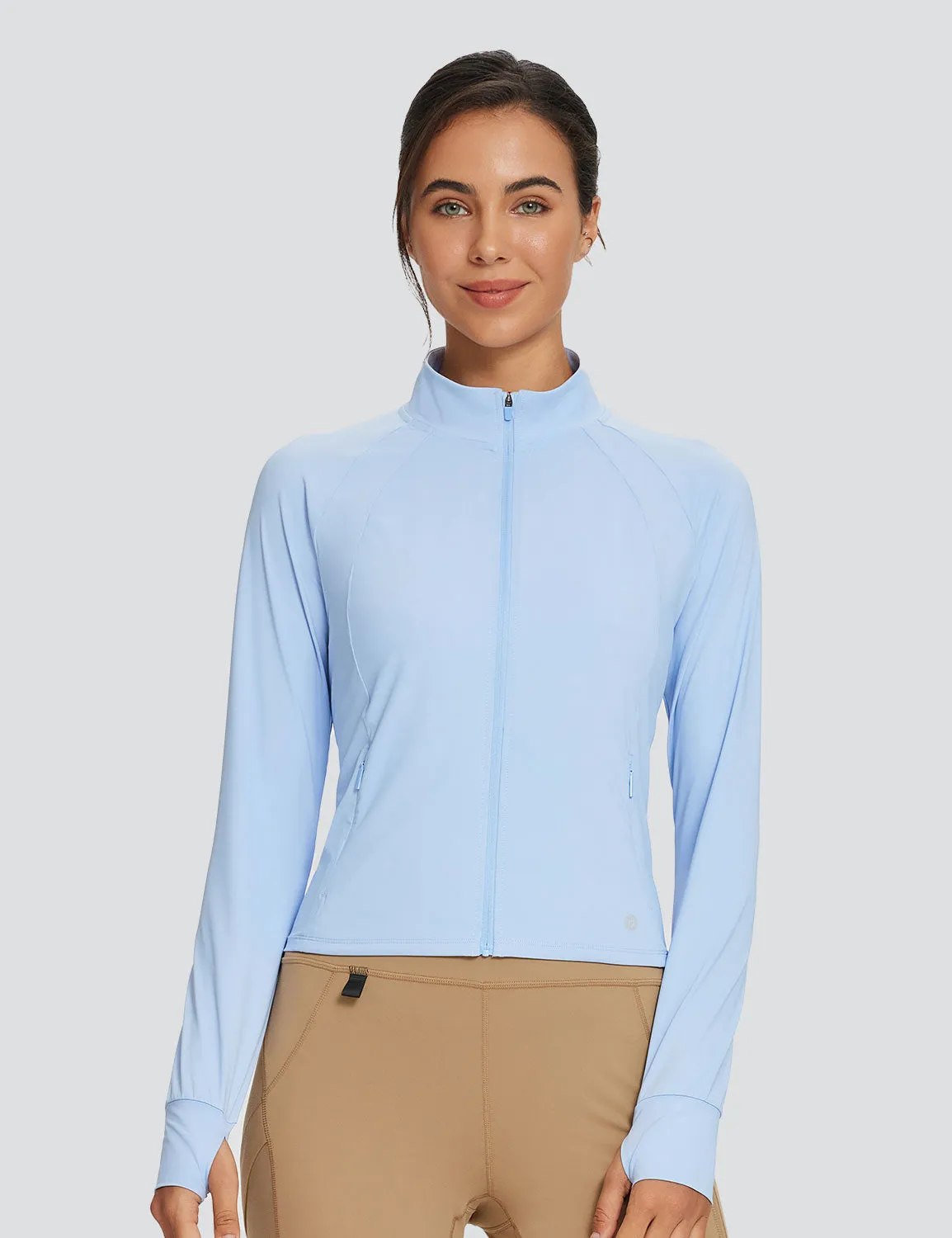 Women's UPF 50+ Quick-Dry Full-Zip Hiking Jacket sold by Baleaf product image thumbnail 3