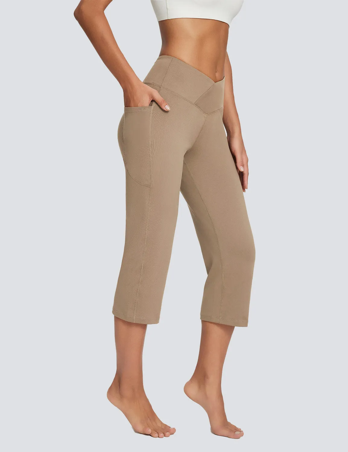 Laureate Women's Crossover Waist Yoga Pants sold by Baleaf product image thumbnail 3