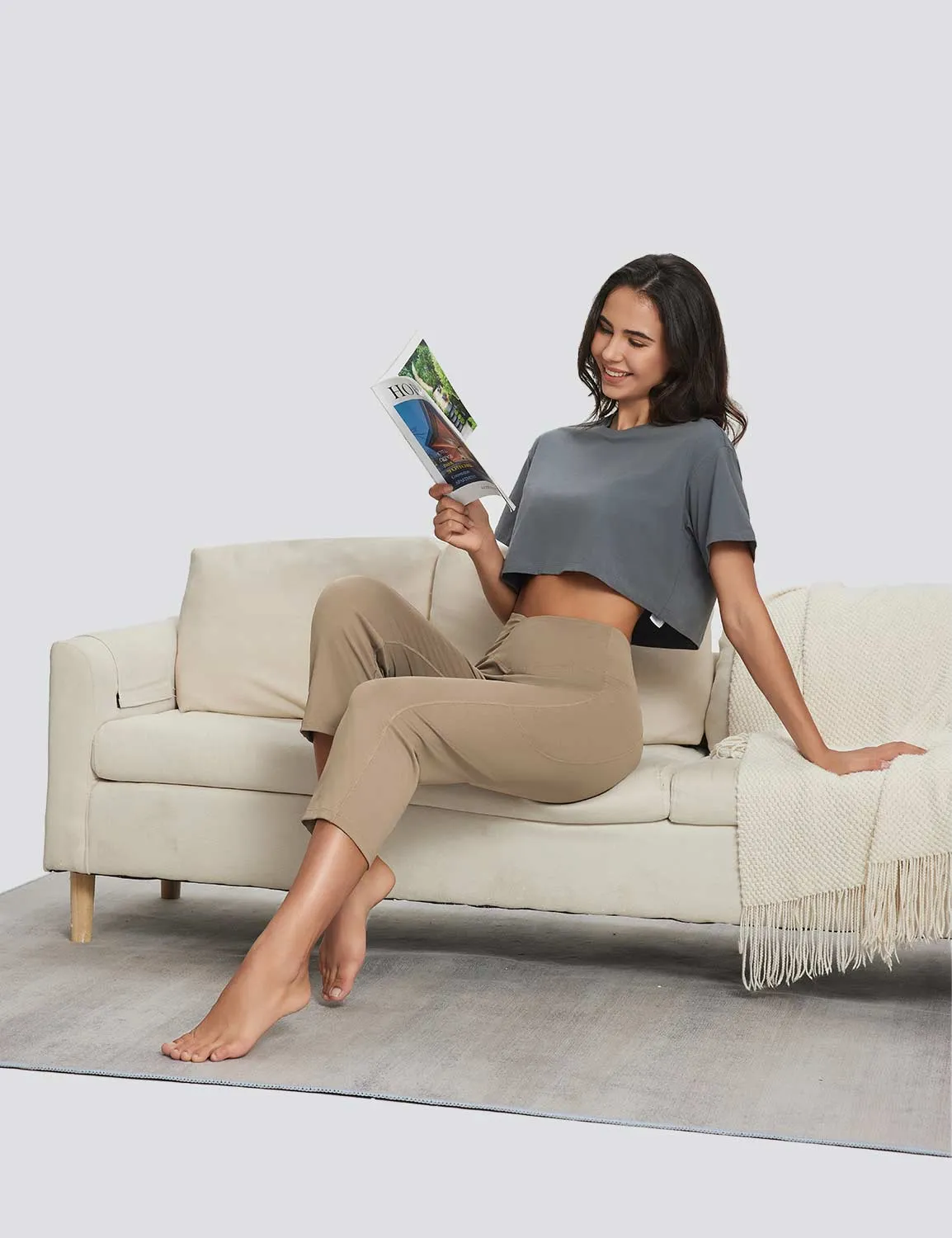 Laureate Women's Crossover Waist Yoga Pants sold by Baleaf product image thumbnail 2