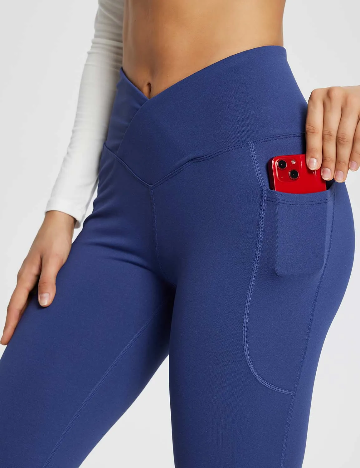 Laureate Women's 32" Crossover High-Waisted Flare Yoga Pants sold by Baleaf product image thumbnail 2