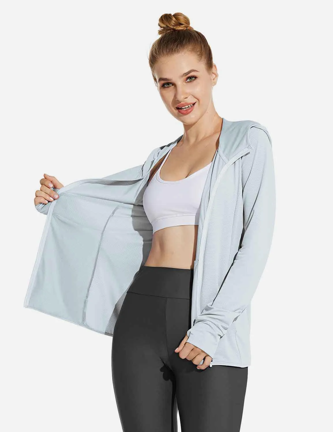 Laureate Women's UPF 50+ Cooling Hooded Zip-Up Jacket sold by Baleaf product image thumbnail 5