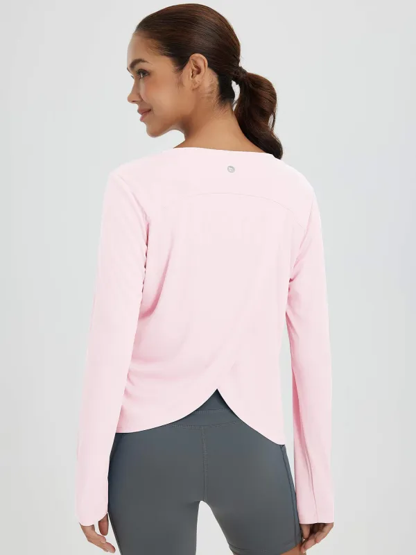 Fresh Horizon Split-Back Shirts sold by Baleaf