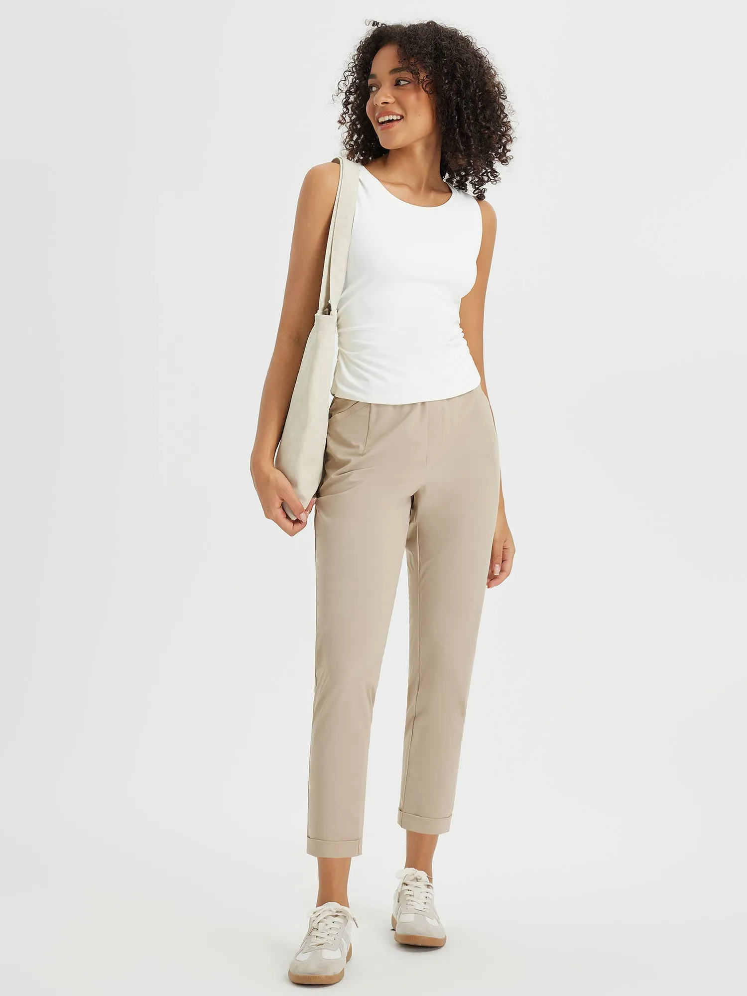 Dynamic Form High-Rise Tapered Trousers sold by Baleaf product image thumbnail 5