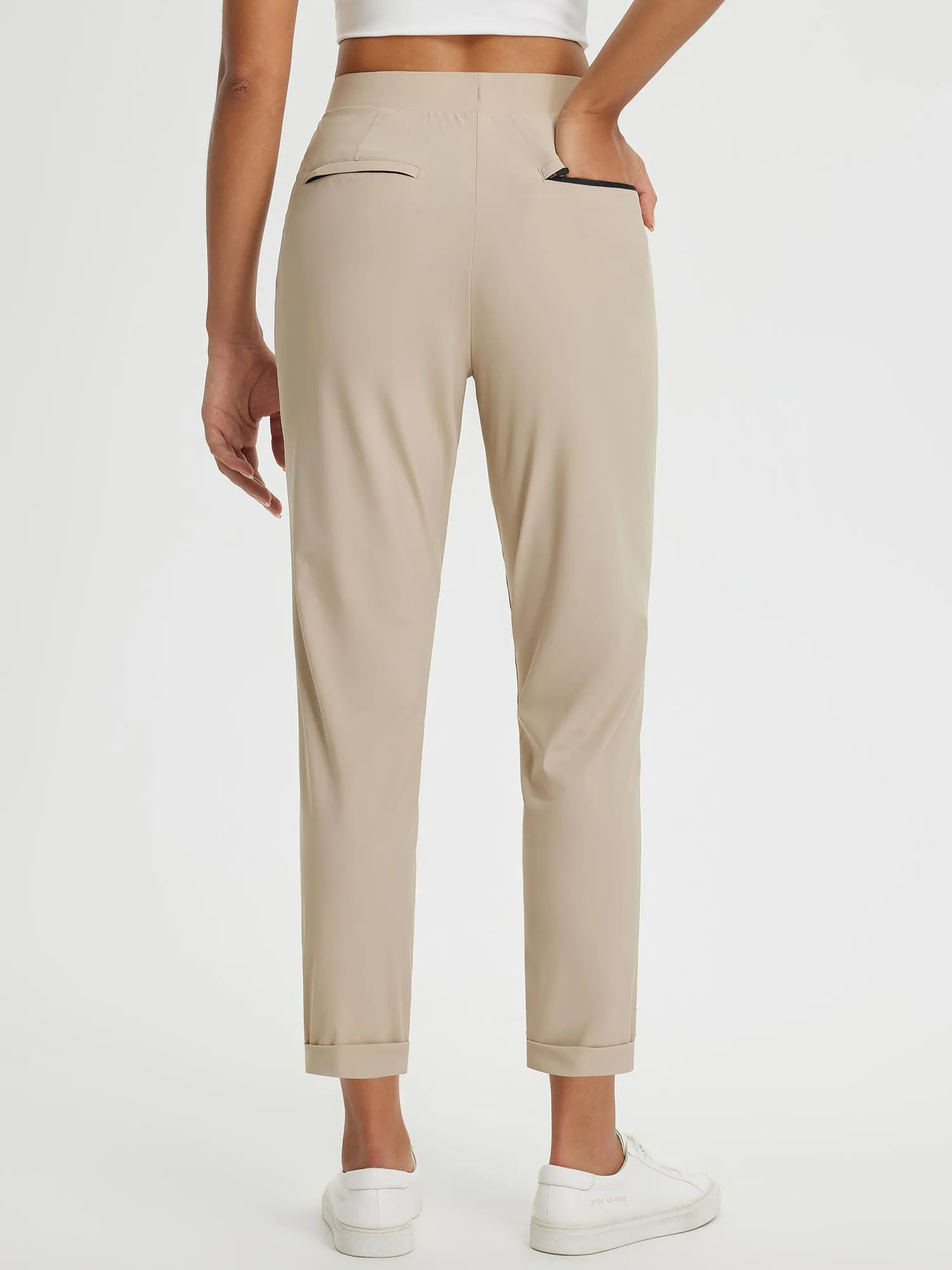 Dynamic Form High-Rise Tapered Trousers sold by Baleaf product image thumbnail 3