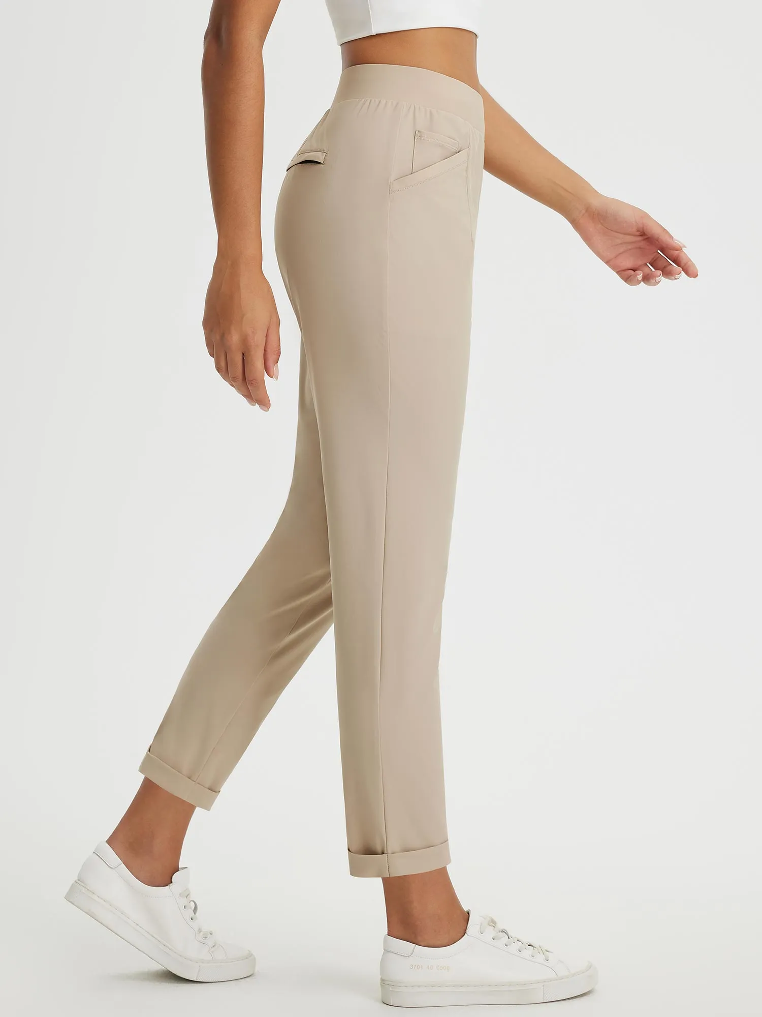 Dynamic Form High-Rise Tapered Trousers sold by Baleaf product image thumbnail 4
