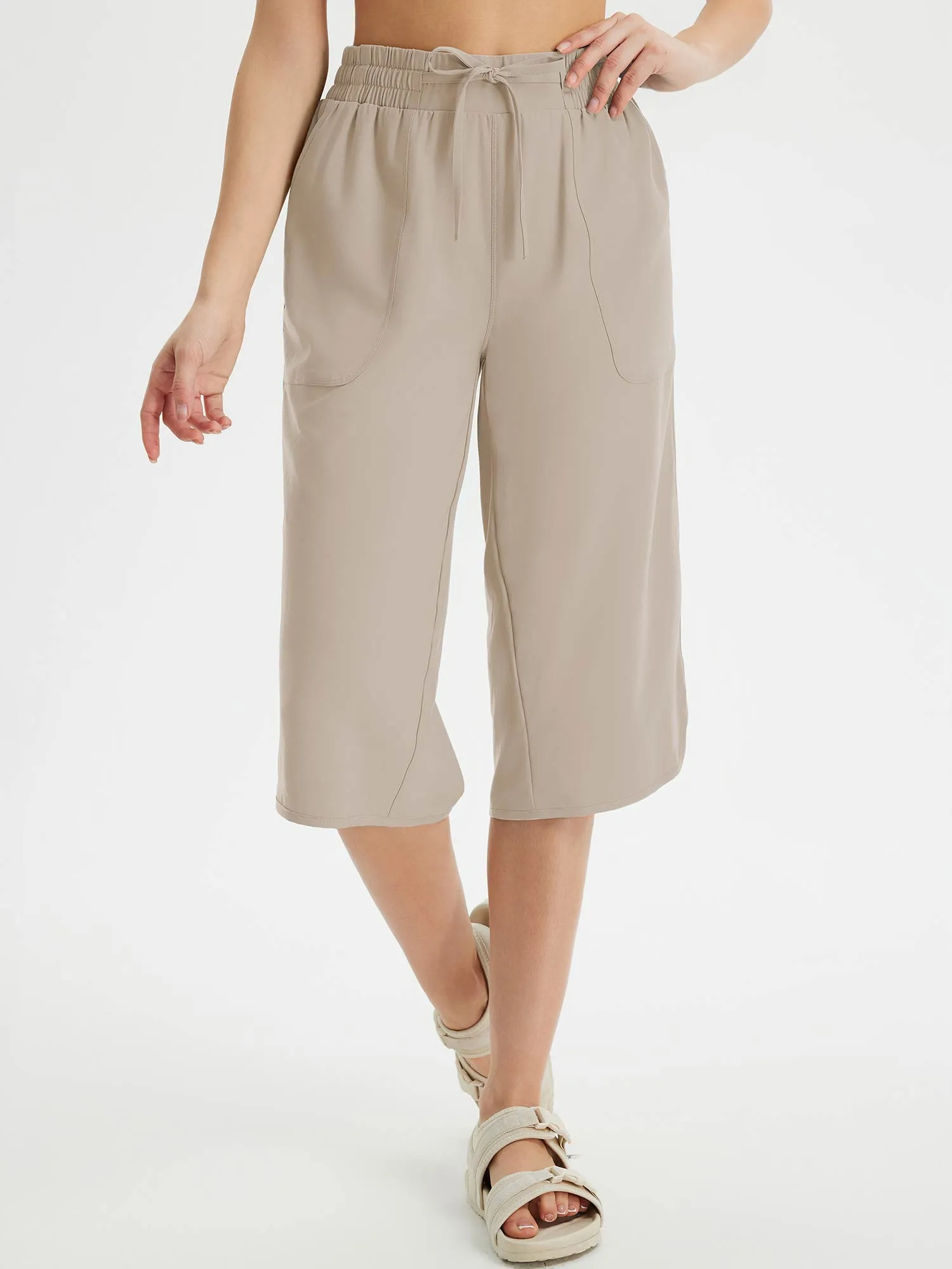 Raindrop Ready UPF 50+ Wide-Leg Pants sold by Baleaf