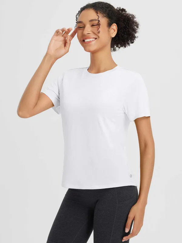 Dreamy Flow Crew Neck Tee sold by Baleaf