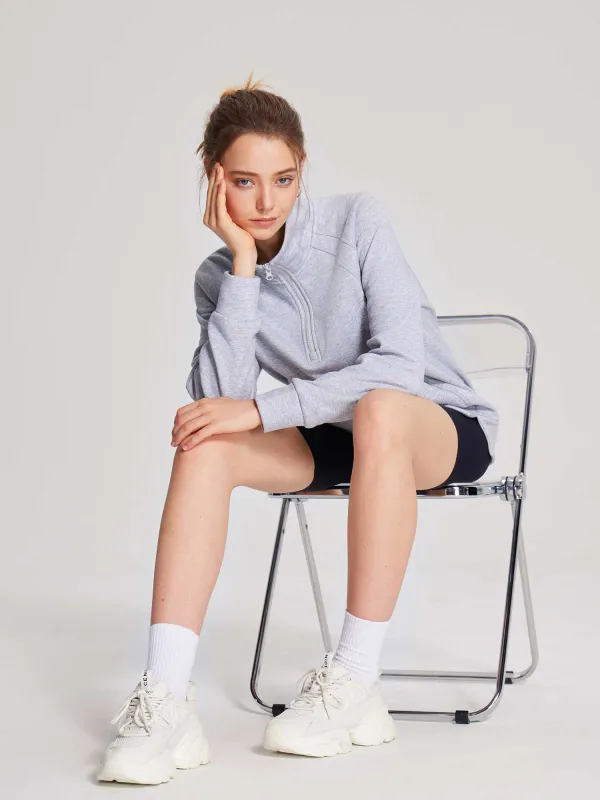 Set: Half-Zip Pullover & Bra & Shorts sold by Baleaf