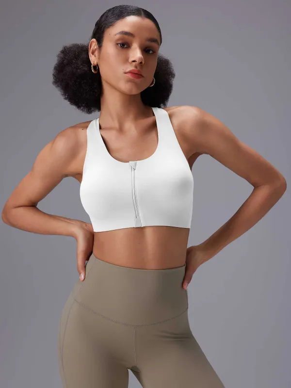 Front Zip Sports Bra sold by Baleaf