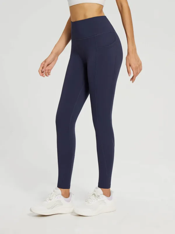Laureate Zipper Pockets Fleece Lined Leggings sold by Baleaf