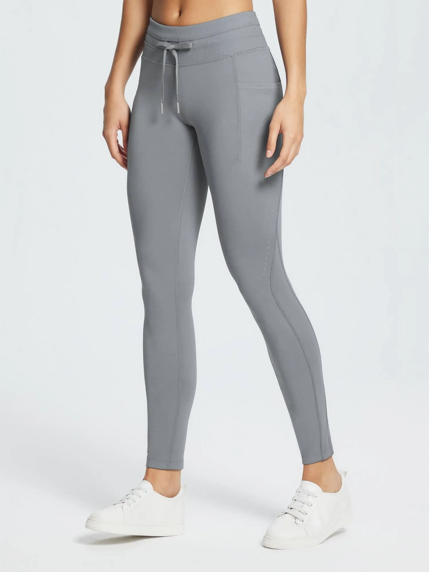 Water-Resistant 3/4 Thermal Ski Leggings sold by Baleaf