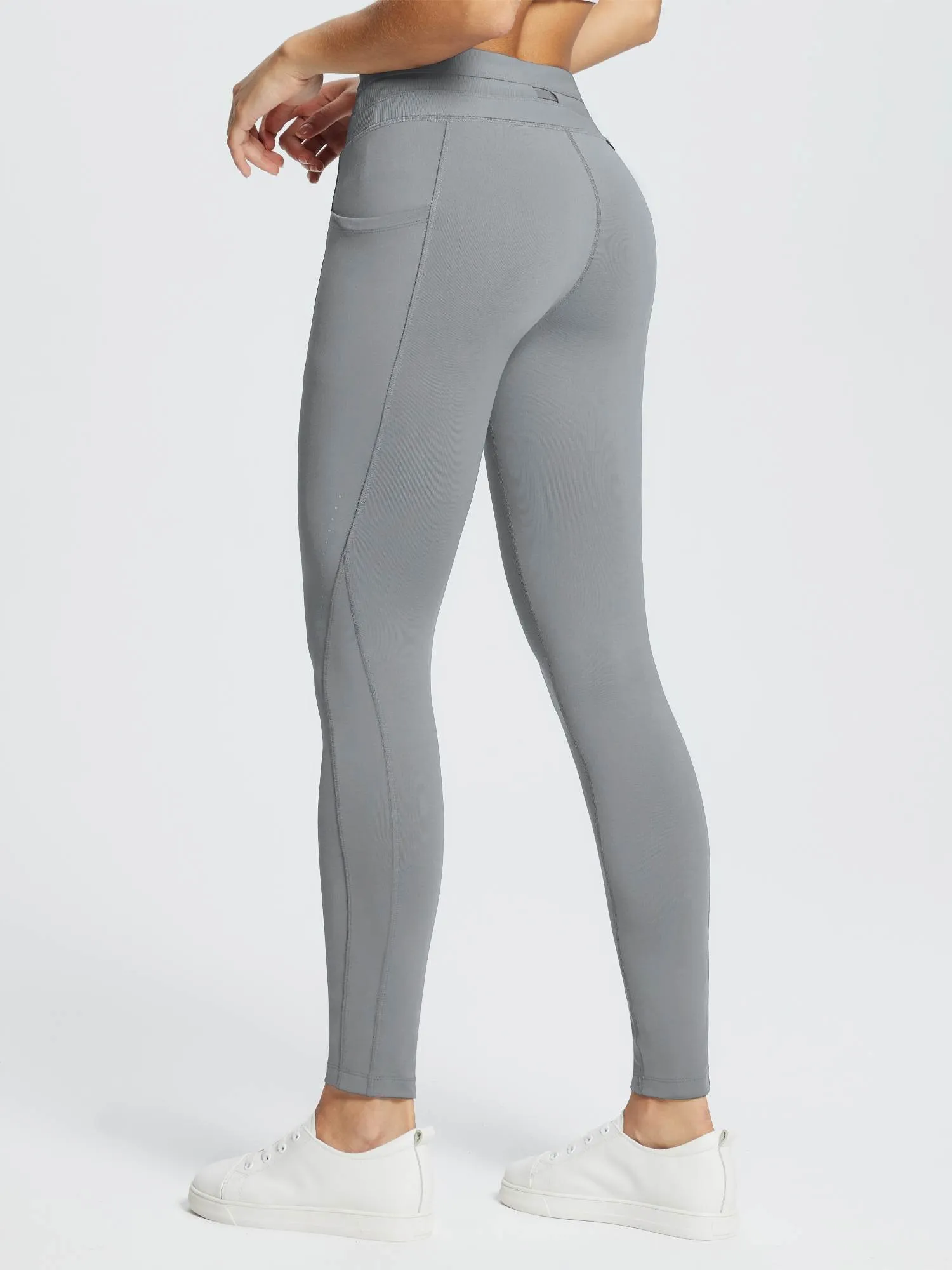 Water-Resistant 3/4 Thermal Ski Leggings sold by Baleaf product image thumbnail 4