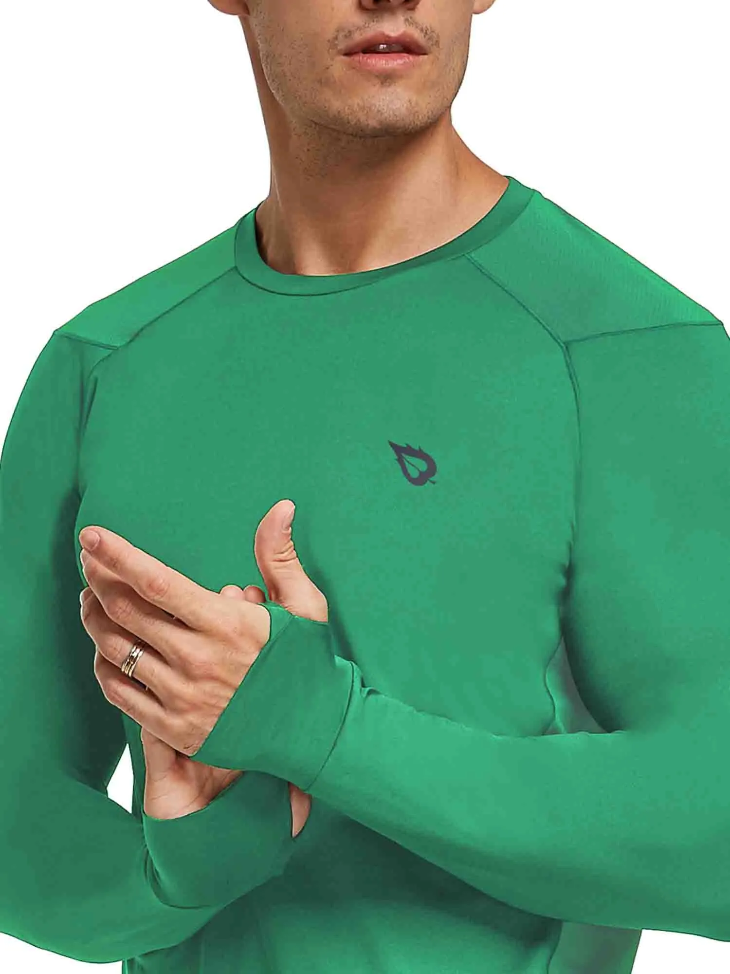 Men's Crewneck Slim-Fit Long Sleeve Top sold by Baleaf product image thumbnail 3