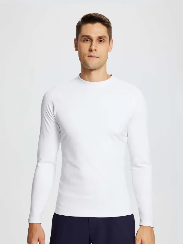 Men's Half-Mock Knit Fleece Running Top sold by Baleaf