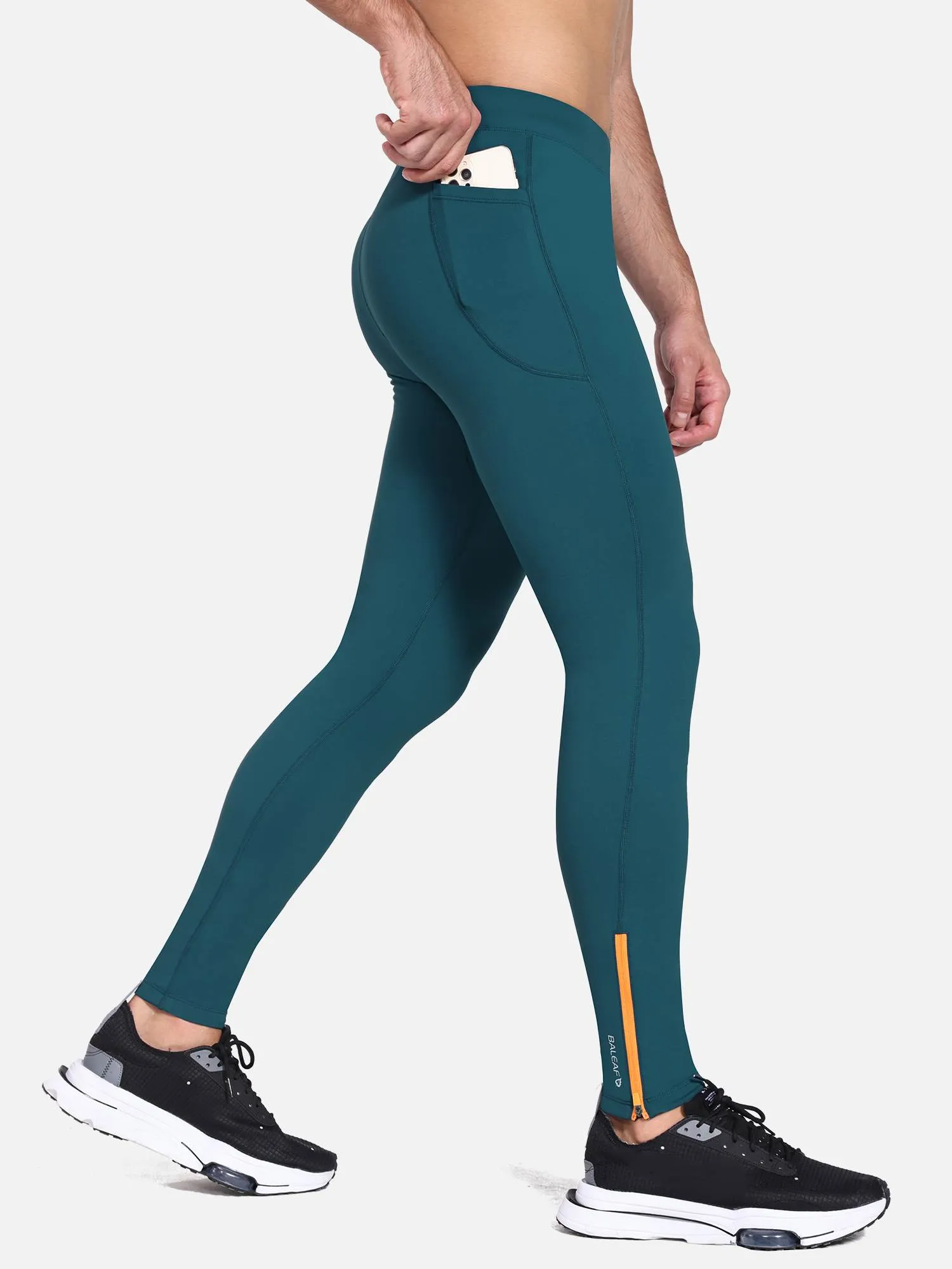 Men's Fleece-Lined Water-Resistant Running Tights sold by Baleaf product image thumbnail 5
