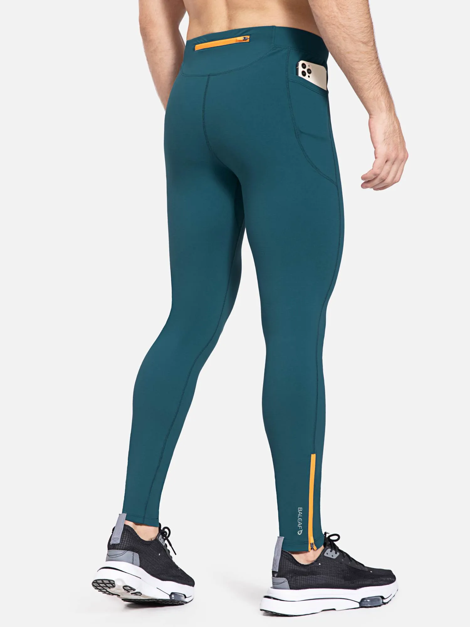 Men's Fleece-Lined Water-Resistant Running Tights sold by Baleaf product image thumbnail 4