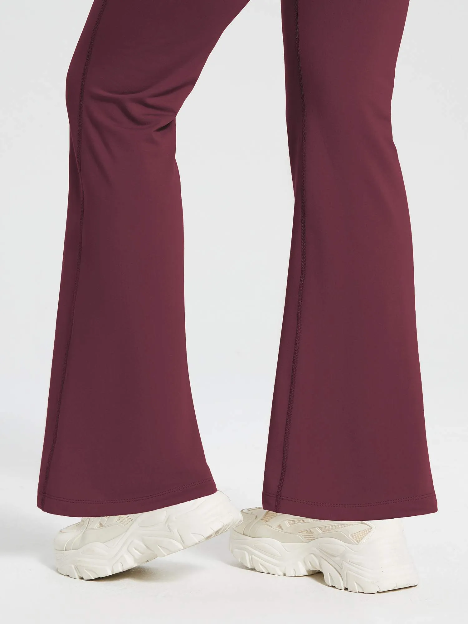 High-Waist Fleece-Lined Drawstring Flare Pants sold by Baleaf product image thumbnail 2