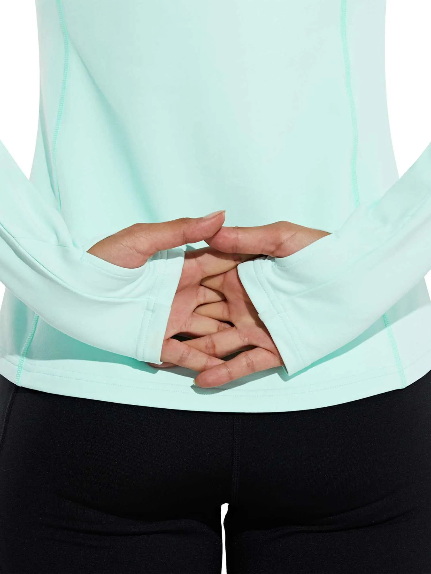 Women's Brushed Half-Zip Pullover Running Top sold by Baleaf product image thumbnail 2