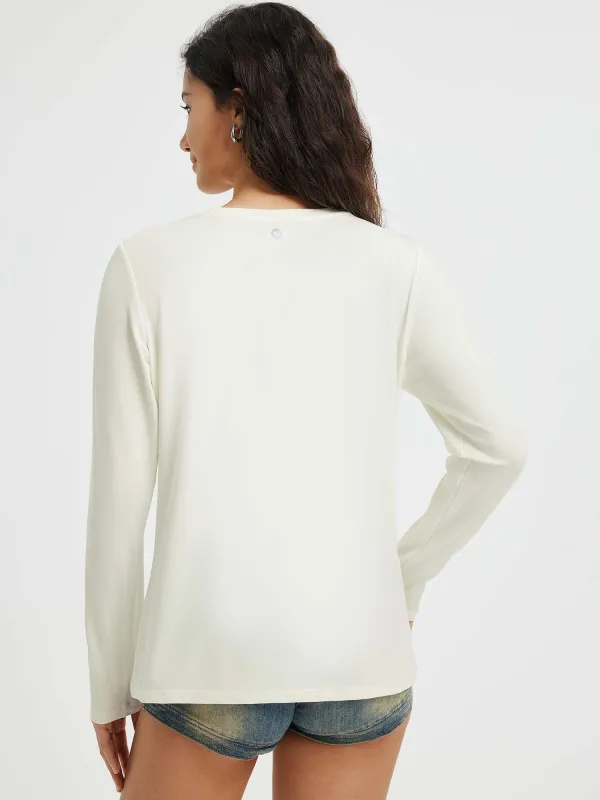 Running Crewneck Pocket Long-Sleeve Top sold by Baleaf