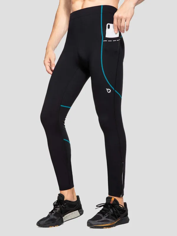 Men's Winter Fleece-Lined Cycling Tights made by Baleaf