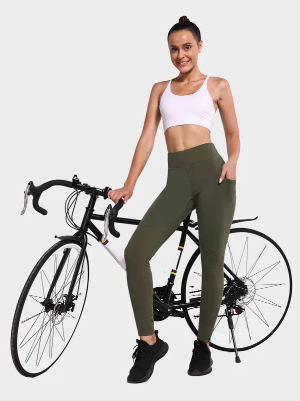 Women's Fleece-Lined Cycling Leggings sold by Baleaf